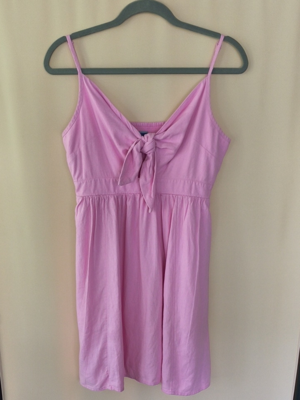 NWT Old Navy Linen Blend Tie Front Mini Dress Size M